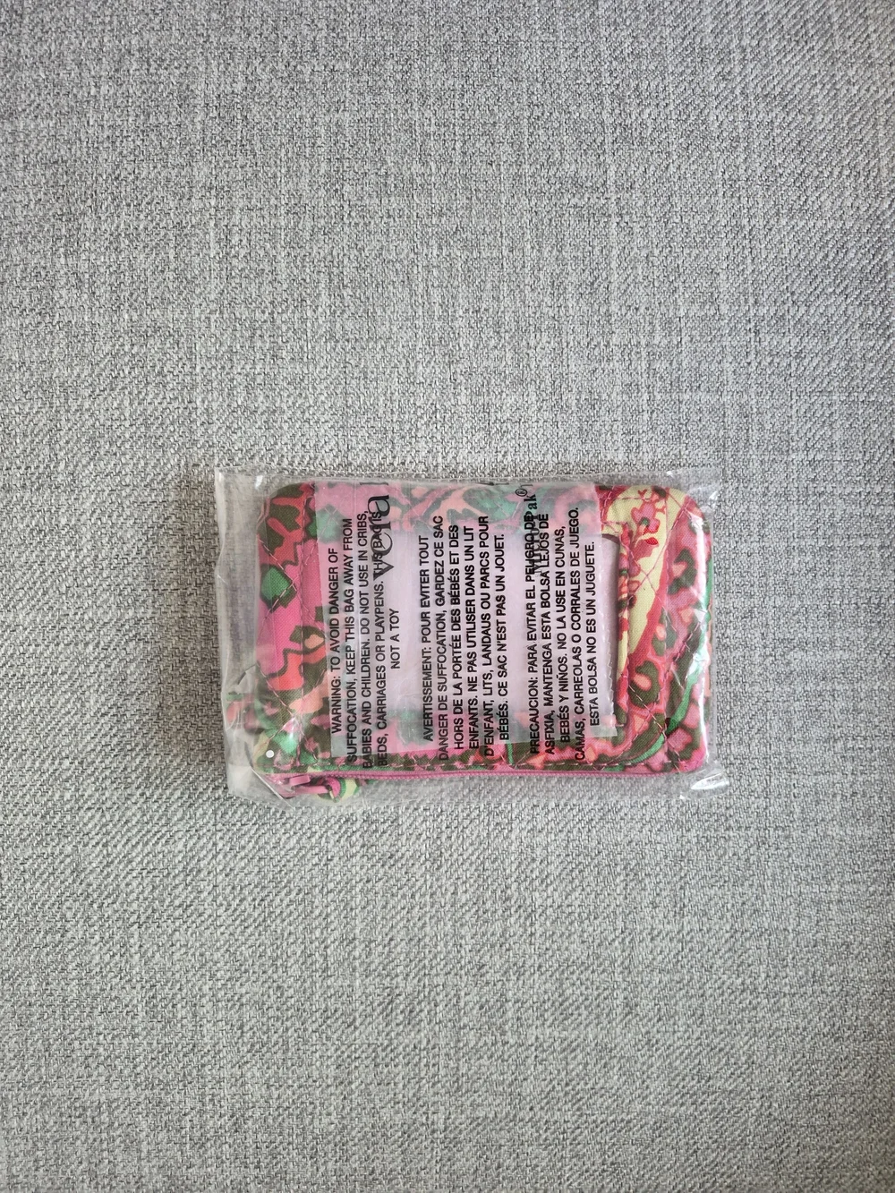 Vera Bradley Capri Pink Zip ID Case - Picture 3 of 4